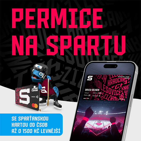 Doobjednání plastové karty HC Sparta Praha - ventip.cz