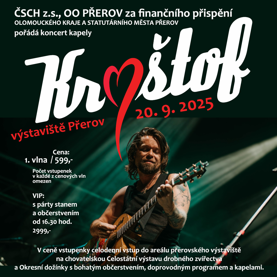 Kryštof koncert kapely - ventip.cz